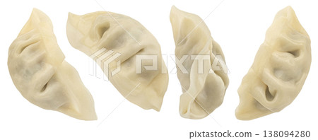 Chinese Gyoza dumplings Isolated on white background with clipping path, full depth of field Chinese Gyoza dumplings Isolated on white background with clipping path, full depth of field 138094280