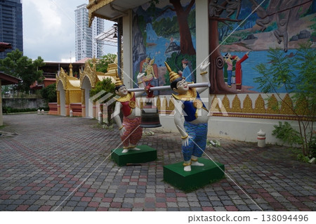 Dhammy Kalama Burmese Temple, Penang Island, Malaysia Dhammy Kalama Burmese Temple, Penang Island, Malaysia 138094496