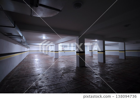 New Parking garage interior, industrial building,Empty underground parking background. New Parking garage interior, industrial building,Empty underground parking background. 138094736