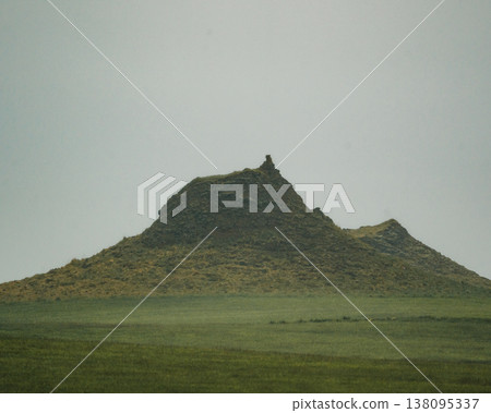 Volcanic craters of Alftaversgigar surrounded by green fields, South Iceland. Volcanic craters of Alftaversgigar surrounded by green fields, South Iceland. 138095337