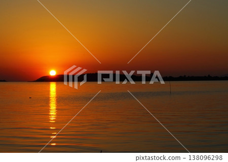 sunset at the lake sunset at the lake 138096298