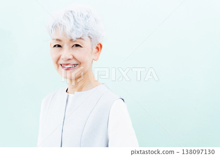 A smiling senior woman A smiling senior woman 138097130