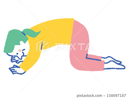 Elderly woman stretching indoors_color Elderly woman stretching indoors_color 138097187