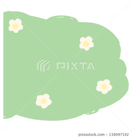 Fixed banner material for the web: Forest Plants Series - Flower - Horizontal Button - Suitable for Kindergartens and Preschools 138097192