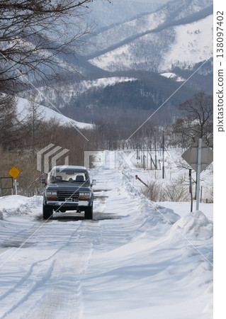 It's spring, but there's snow in the mountains. It's spring, but there's snow in the mountains. 138097402