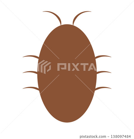 Stylized cockroach icon illustration 138097484