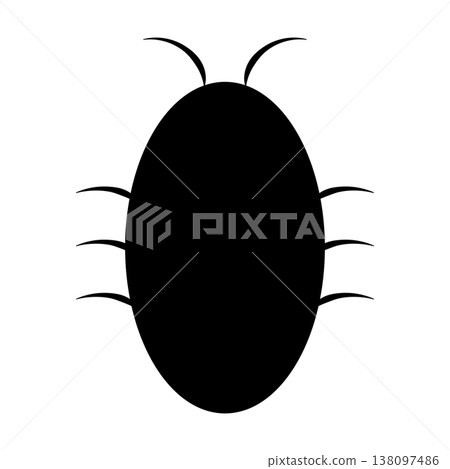 Stylized cockroach icon illustration Stylized cockroach icon illustration 138097486