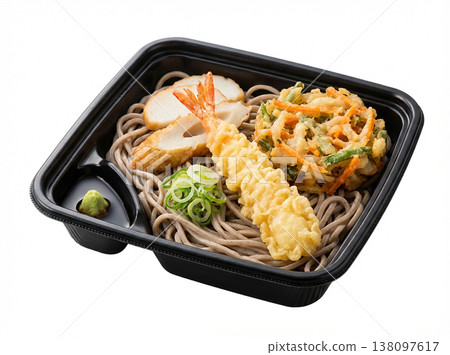 Convenience store bento (soba bento) 138097617