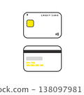 Credit card image illustration material 138097981