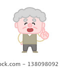 A set of simple and cute illustrations of elderly men. 138098092