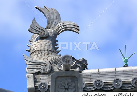 廣島城,本城,魎魎(神話中的魚形生物) 廣島城,本城,魎魎(神話中的魚形生物) 138098116