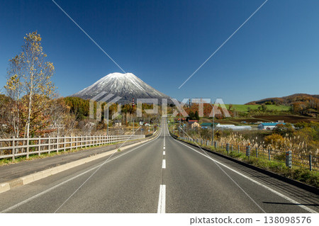 First snowfall Mt. Yotei 138098576
