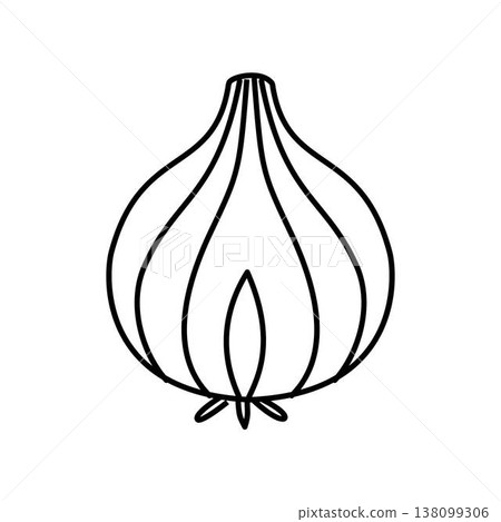 onion icon outline onion icon outline 138099306