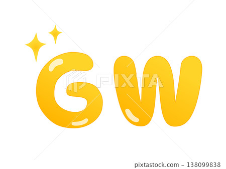 Golden Week lettering Golden Week lettering 138099838