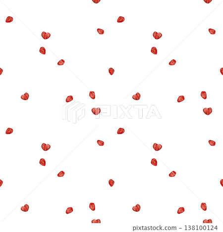 Bright Watercolor Pomegranate Display. Elegant Watercolor Depiction Of Seeds With Spacious Design 138100124