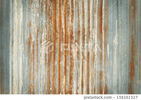 Old zinc wall texture background, rusty on galvanized metal panel sheeting. Old zinc wall texture background, rusty on galvanized metal panel sheeting. 138101327
