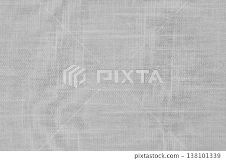 Light grey fabric cloth texture background, seamless pattern of natural textile. 138101339