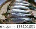 A close-up of a seasonal sardine. 138101651
