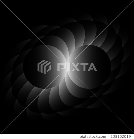 Abstract background with black and white circle gradient Abstract background with black and white circle gradient 138102019