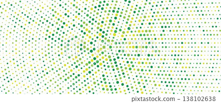Fresh green radial pattern background. Abstract spring dotted concentric circles wallpaper. Circular halftone dots comic texture backdrop. Vector summer cartoon pop art overlay for poster, banner Fresh green radial pattern background. Abstract spring dotted concentric circles wallpaper. Circular halftone dots comic texture backdrop. Vector summer cartoon pop art overlay for poster, banner 138102638