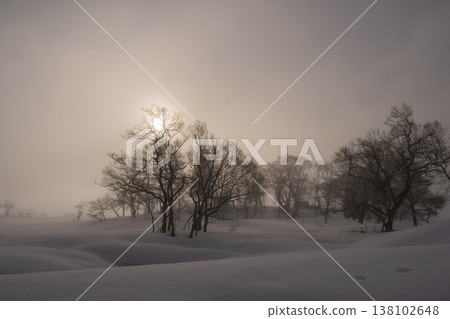 冬日里,太陽從雪地冉冉升起 冬日里,太陽從雪地冉冉升起 138102648