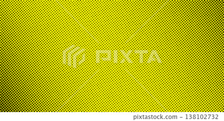 Yellow with black pop art background in vitange comic style with halftone dots Yellow with black pop art background in vitange comic style with halftone dots 138102732