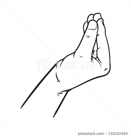 Bellissimo italian tasty food hand gesture 138102983