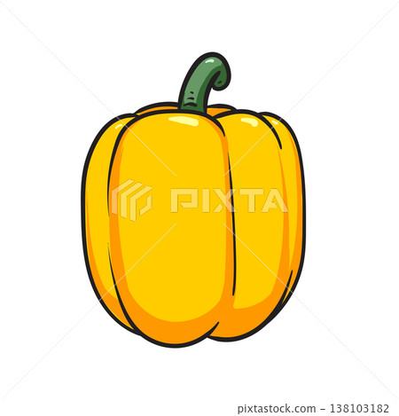 Paprika. Yellow pepper 138103182