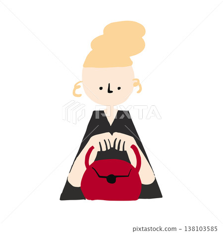 A woman carrying a handbag 138103585