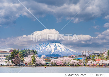 Mount Iwate as seen from Takamatsu Park in Morioka City, Iwate Prefecture in spring. Mount Iwate as seen from Takamatsu Park in Morioka City, Iwate Prefecture in spring. 138104439