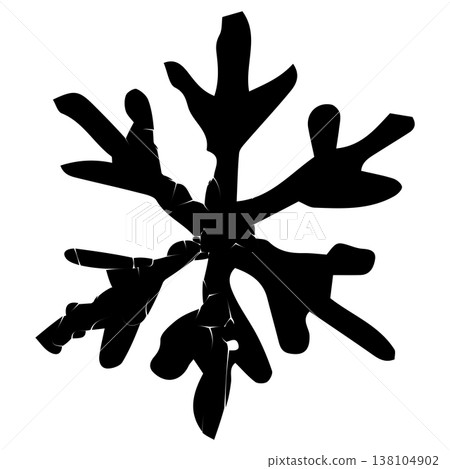 Snowflake icon (winter event) Vector line icon for kindergarten website 138104902