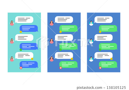 聊天介面和對話氣泡設計 聊天介面和對話氣泡設計 138105125