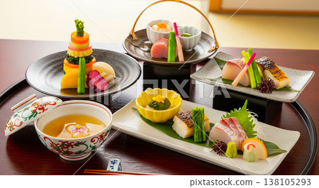 傳統美味的懷石料理 138105293