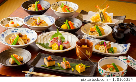 傳統美味的懷石料理 138105334