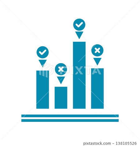 Data analytics graph icon Data analytics graph icon 138105526