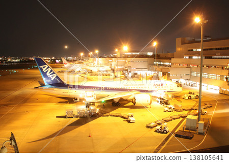 Fukuoka Airport at night / Shimo-Usui, Hakata-ku, Fukuoka City, Fukuoka Prefecture Fukuoka Airport at night / Shimo-Usui, Hakata-ku, Fukuoka City, Fukuoka Prefecture 138105641
