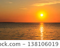View of the Indian ocean at sunset in Zanzibar, Tanzania 138106019