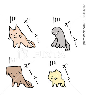 一套可愛的動物圖案，適合緩解五月憂鬱、憂鬱和悲傷的情緒。 138106465