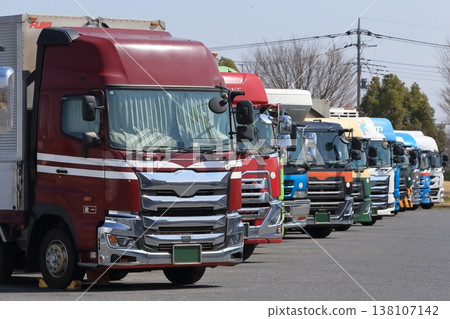 trucks lined up trucks lined up 138107142