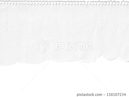 Rough memo paper with punched holes, torn notebook paper texture, notebook scraps, torn loose-leaf background Rough memo paper with punched holes, torn notebook paper texture, notebook scraps, torn loose-leaf background 138107234