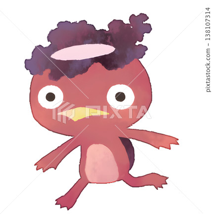 Red Kappa illustration, watercolor style, transparent PNG 138107314