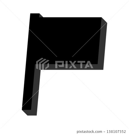 三維旗幟 138107352