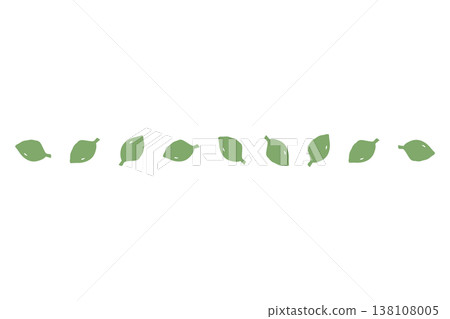 Simple and cute forest design leaf line material set | Border lines for kindergartens and nurseries Simple and cute forest design leaf line material set | Border lines for kindergartens and nurseries 138108005
