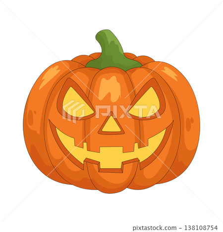 Illustration of jack o lantern Illustration of jack o lantern 138108754