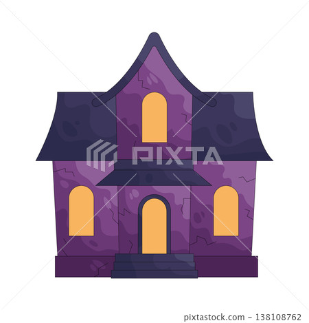 Illustration of haunted house Illustration of haunted house 138108762