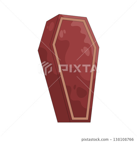 Illustration of coffin Illustration of coffin 138108766