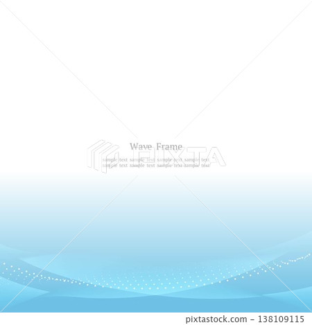 簡單的背景,帶有波浪線和虛線,淺藍色漸變,底部對齊,正方形。 簡單的背景,帶有波浪線和虛線,淺藍色漸變,底部對齊,正方形。 138109115