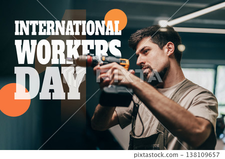 Celebration of International Workers Day with people engaged in various jobs on May 1 Celebration of International Workers Day with people engaged in various jobs on May 1 138109657