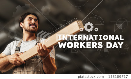Celebration of International Workers Day on May 1 by skilled workers in various industries Celebration of International Workers Day on May 1 by skilled workers in various industries 138109717