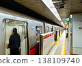 A view of a Toei Oedo Line train and platform. A view of a Toei Oedo Line train and platform. 138109740